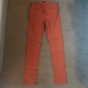 Burnt orange jeans
